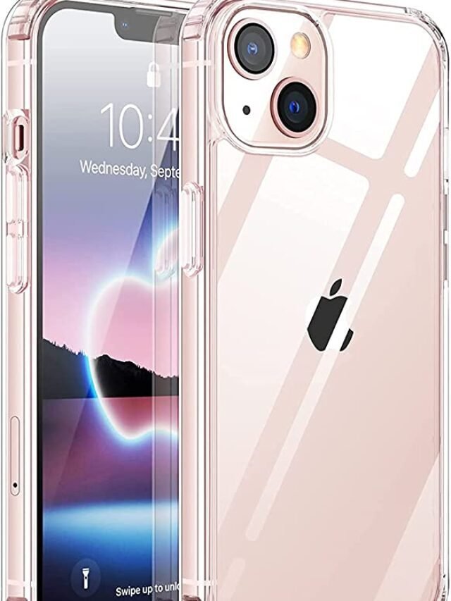 Amozo Ultra Hybrid Camera and Drop Protection Back Cover Case for iPhone 13