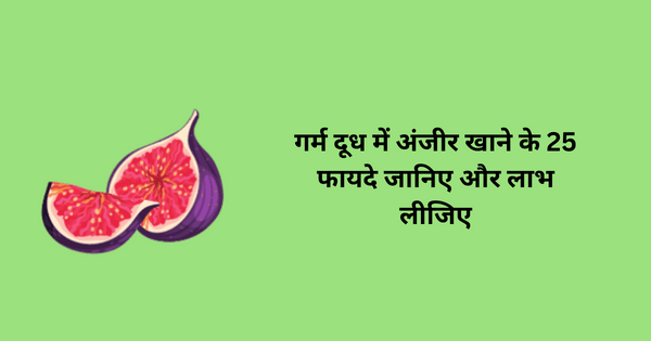 गर्म दूध में अंजीर खाने के 25 फायदे जानिए और लाभ लीजिए